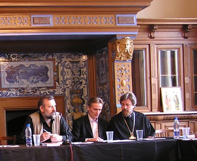 А.Степанов, О.Митусов, о.Николай Головкин