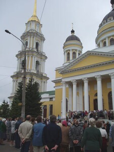 Открытие рыбинского Спасо-Преображенского собора. 19.08.2006г.