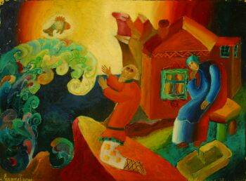 А.С.Пушкин. Сказка о золотой рыбке. Молотков Саша, 10 лет. Студия "Святогорье"