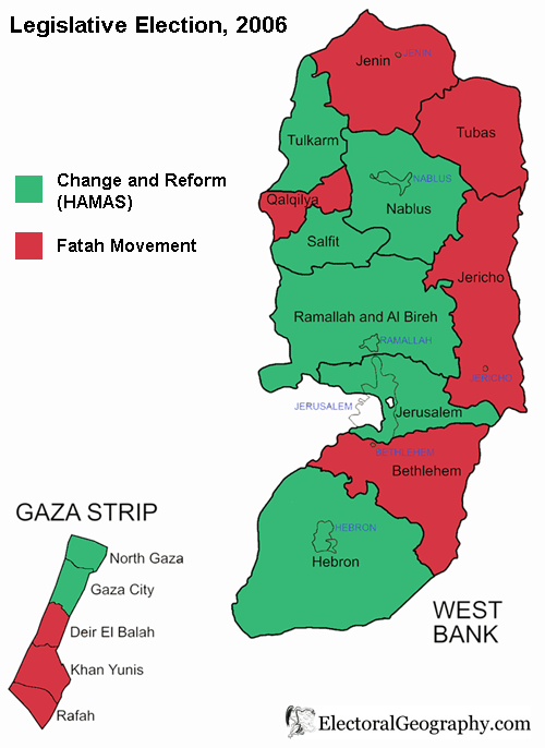 Карта Палестины
