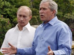 Владимир Путин и Джордж Буш