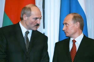 Александр Лукашенко и Владимир Путин