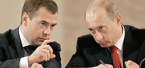 Дмитрий Медведев и Владимир Путин