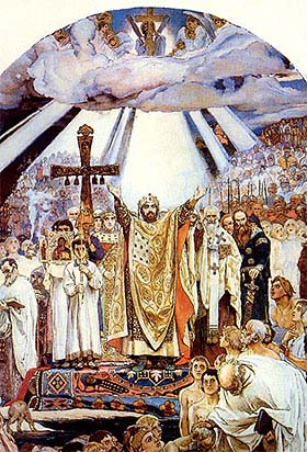 В.М.Васнецов. Крещение Руси
