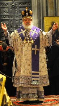 Патриарх Кирилл в Исаакиевском соборе (фото <a class="ablack" href="http://www.patriarchia.ru/">Патриархия.ru</a>)