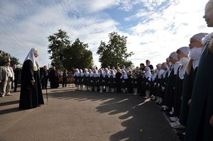 Патриарший визит в Нижегородскую епархию. День второй. Посещение православной гимназии Арзамаса. Совещание Ассоциации православных гимназий ПФО (Фото с сайта Патриархии)