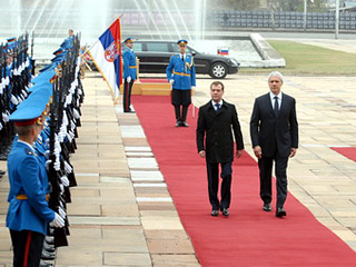 Визит Президента России Д.Медведева в Белград (Фото с сайта Правительства Сербии)