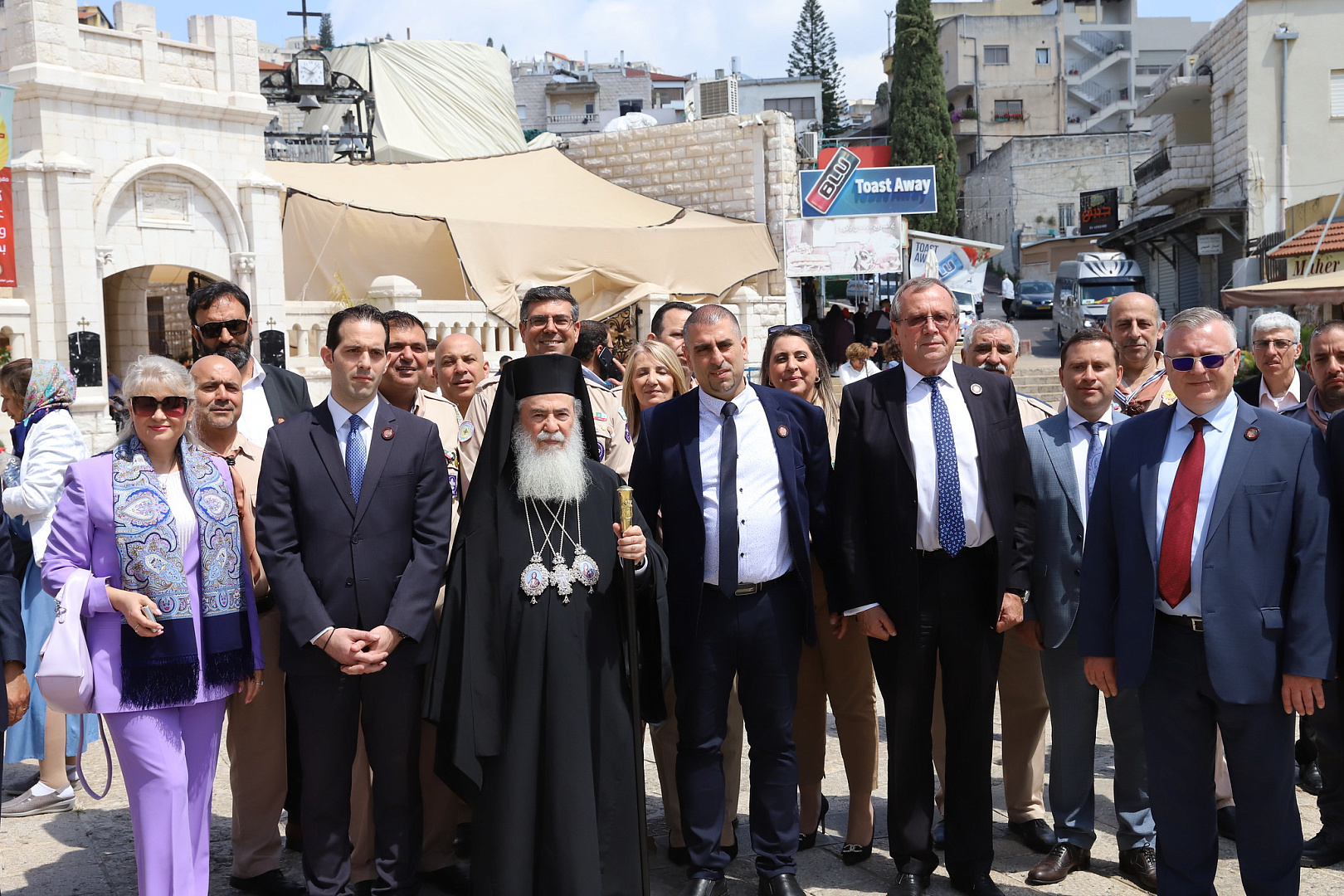 Иерусалимский Патриарх Феофил приветствовал российских дипломатов на приёме в честь праздника Благовещения Пресвятой Богородицы